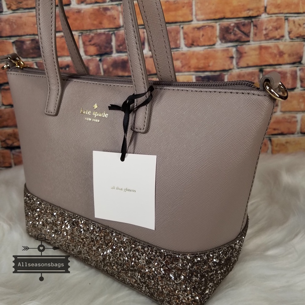 Kate spade Ina Greta court city scape satchel bag crossbody glitter - Picture 3 of 4